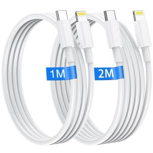 KALANKA-Cable iPhone USB C 1M+2M Lot de 2 Câble USB C vers Lightning Certifié MFi chargeur i-phone Original Ultra Résistant cable iphone charge rapide pour apple iPhone 14 13 12 11 Pro Max/Mini/X/XS/ - Neuf