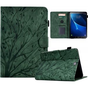 Kal-Coque Pour Samsung Galaxy Tab S2 9.7'' Sm-T810 /T815 /T815 /T819, Housse Étui À Rabat Et Portefeuille Case Avec Fonction Support, Coque De Protection Pour Samsung Tab S2 - Vert - Neuf