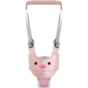 Harnais De Marche Pour Bébé, Harnais Bebe, Trotteur Aide À La Marche Des Tout-Petits De Sécurité Enfant Réglable Bretelles Aide À La Marche Bébé Marche Protection Ceinture Pour 6-27 Mois Filles(Rose) - Neuf
