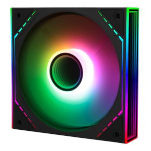 TL-M12R-S Ventilateur pour boîtier CPU,120mm avec effet lumineux ARGB,4pin PWM Silent Computer Cooler Fan,pour boîtier CPU Liquid Cooler et CPU Air Cooler,Quiet CPU PC ARGB Fan(120mm,Black) - Neuf