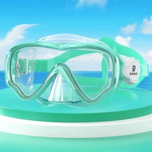 Lunettes De Plong&eacute;e Pour Enfants, Lunettes De Natation Antibu&eacute;e Et Etanche, 180 &deg; Hd Panorama Avec Masque De Plong&eacute;e Nasale, Gar&ccedil;ons, Filles Et Adolescents Lunettes De Natation 4-14 - Neuf
