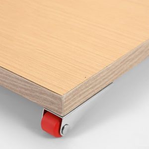 Lot de 10 roulettes pivotantes pour porte coulissante,montage lat&eacute;ral silencieux,roulettes lisses avec vis pour meubles,portes coulissantes (rouge) - Neuf