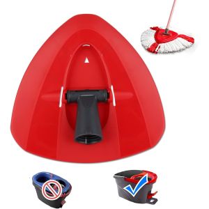 Tête de Base de Rechange Rouge Compatible avec Les Accessoires de vadrouille VI-Leda,Disque de tête de vadrouille Rotatif Triangulaire,1 pièce de tête de vadrouille de Rechange - Neuf