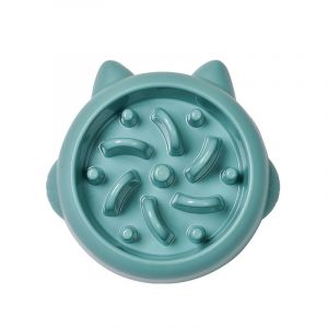 Lent Chargeur(Petit/Moyen, Fleur Bleue) Bol Chien Lente Alimentation Écuelle Pour Chien Chiot Animaux De Puzzle Amusant Chargeur Non Dérapage Des Ballonnements Cesser De Se Nourrir De Bol - Neuf
