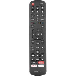 VornixorSarlshop-T&eacute;l&eacute;commande EN2BF27H Compatible avec Hisense TV H43A6120 H58A6120 H65A6120 H50A6140 58AE6000 55AE6000 MSD6586 50AE6030 H50BE7030 H43A6140 H50A6100 Remplacement Contr&ocirc;leur avec Youtu - Neuf