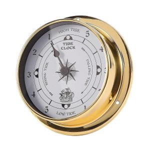 Horloge de marée,testeur mural en cuivre coque marine pour station météorologique,bateau suspendu mural utilisant du ti - Neuf