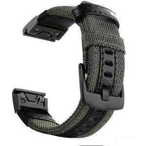 Le Bracelet En Nylon De 22 Mm Convient Aux Garmin Fenix 5/Fenix 6 (Vert) - Neuf