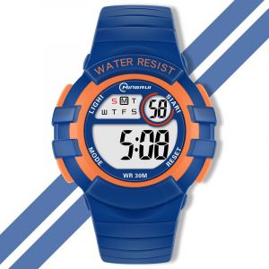 Montre Enfant,Adolescents Gar&ccedil;ons Digitale Ext&eacute;rieur Sport 5atm Etanche Multifonction Montre,Alarme Et Calendrier Date Minuteur - Bleu - Neuf