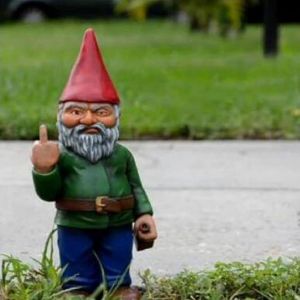 MEVRONISSHOP-Nain De Jardin Doigt d'honneur, Statue de Gnomes, Ornements Pelouse de Jardin Dr&ocirc;le, Go Away Ornements, D&eacute;corations Int&eacute;rieures ou Ext&eacute;rieures, D&eacute;corations de No&euml;l - Neuf