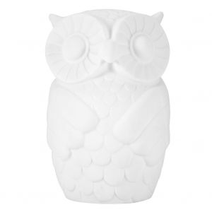 HJLIAN Lampe de nuit LED hibou fantaisie sans fil pour chambre a coucher, decoration d'interieur, lumiere blanche - Neuf