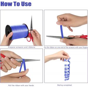 Cauc-Ruban Pour Ficelle De Ballon,500 Yard Ruban Bolduc Lisse Paquet Cadeau Bleu Marine Rubans Curling Ballon Pour D&eacute;coratif Cadeau Accessoire De D&eacute;coration&bricolage Et Ballon Mariage Anniversaire E - Neuf