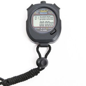 Chronomètre De Sport Numérique Professionnel Noir, Compte À Rebours, Alarme, Batterie Et Câble. - Neuf
