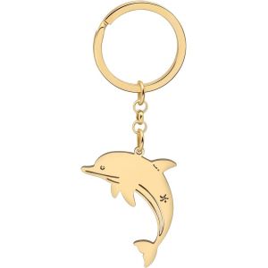 Kal-Dauphin Porte-Cl&eacute;s Baleine Anneaux Porte-Cl&eacute;s M&eacute;duse Charms Poissons Bijoux Pour Femme Filles Mer Animaux Amoureux - Neuf
