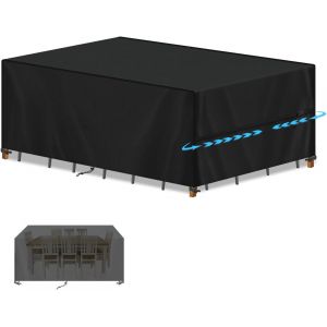 Housse Canape Jardin Exterieur Bache Protection Salon Jardin Bache Meuble Exterieur Couverture Table Jardin Résistance Au Vent Anti-Uv 420d Oxford Tissu Imperméable Extérieur 220x90x80cm - Neuf