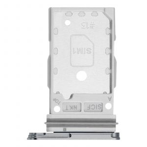 Tiroir SIM Original pour Galaxy S25 / S25 Plus Double Nano SIM Samsung Argent - Neuf