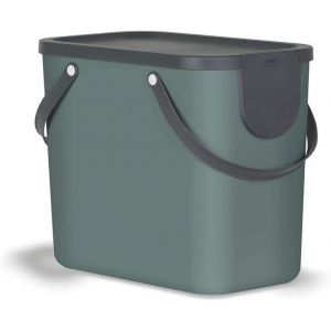 Albula Syst&egrave;me de s&eacute;paration des d&eacute;chets 25l pour la cuisine,Plastique (PP) sans BPA,vertfonc&eacute;/anthracite,25l (40.0 x 23.5 x 34.0 cm) - Neuf