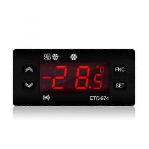 Etc-974 Mini contrôleur de température Réfrigérateur Thermostat Régulateur Thermorégulateur Thermocouple - Neuf