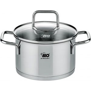 Chenquansarl-7241426faitoutenacierinoxydablemarmiteeninoxaveccouvercleenverre12lconvienttoustypesdefeux14x95cmgris10 - Neuf