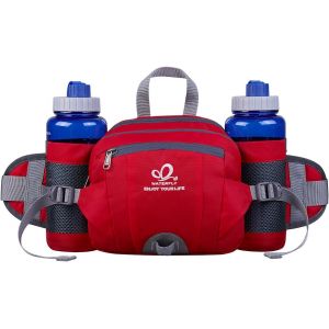 Nzqaf-Sac Banane Porte Bouteille Sac Ceinture Banane Homme Femme Pour Sport Voyage Randonnée Cyclisme - Neuf