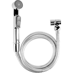 SA143 Kit de douchette pour Bidet Utilisable Robinet d'angle Commutation Facile avec Support Mural Noir MatChrome Brillant - Neuf