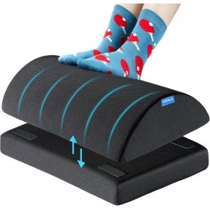 SUBZONAL-Repose-pieds Bureau avec 2 options de hauteur, R&eacute;glable Double Couche pour Maison, Voyage - Neuf