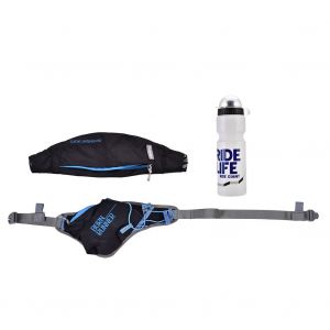 Sac banane portable multifonction TUBAN avec bouteille d'eau pour sports de plein air (noir) - Neuf