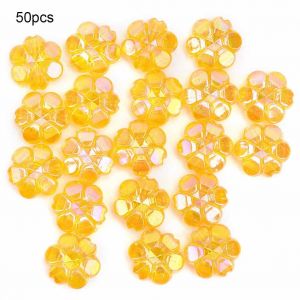 Lot De 50 Perles Acryliques De 10 Mm, Cousues A La Main, Pour Decoration De Vetements, Bijoux Et Accessoires (Type C) - Neuf