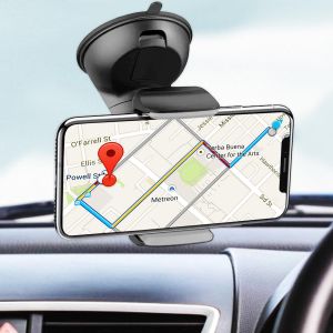 Kalanka-Support Telephone Voiture Ventouse Tableau De Bord Pare Brise Ventouse Puissante Tour A 360º Position Horizontale Ou Verticale Universel Valable Pour Les Smartphones Jusqu'a 7,5"" Ecran - Neuf