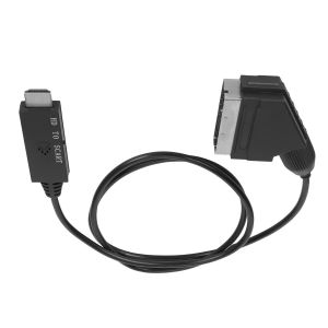 Convertisseur Péritel vers HD,Câble Péritel vers HD Convertisseur Péritel Câble de Connexion Vidéo Convertisseur Vidéo HD Adaptateur Multimédia Péritel vers HD Adaptateur de - Neuf