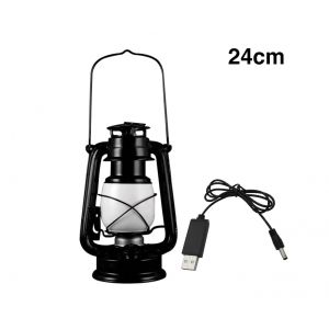 Lanterne vintage rechargeable par USB avec interrupteur et deux modes d'&eacute;clairage - Neuf