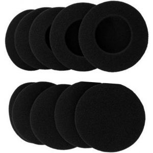 MEVRONISSHOP-5 Paires 60 mm / 2,4 ""Coussinets d'oreille en Mousse de Remplacement pour Casque Logitech - H600 H330 H340 / Aiwa HP-CN5 / Labtec Axis 502 Noir - Neuf
