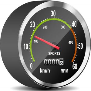 Kal-Compteur De Vélo Pour Vélo Et Ordinateur Étanche Mécanique Analogique Avec Données Précises Rétro Compteur De Vitesse Accessoires Ordinateur De Vélo Cyclisme Vtt Compteurs Kilométriques Noir - Neuf