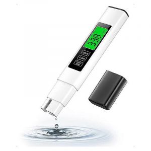 Testeur de qualite de l'eau TDS, kit de test d'eau numerique de haute precision pour eau potable, testeur d'eau integre - Neuf