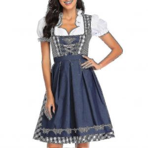 Costume D'oktoberfest Pour Femme, Tenue Traditionnelle Allemande Bavaroise, Tenue De Carnaval, Robe De Demoiselle D'honneur, Taille M - Neuf