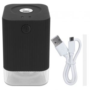 HJLIAN Pulverisateur a detection automatique a LED, humidificateur intelligent a induction avec veilleuse, noir - Neuf