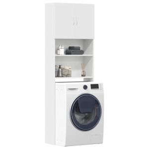 Meuble De Machine À Laver Blanc Bois D'ingénierie - Neuf