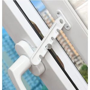Entrebâilleur de fenêtre à battant, verrou de sécurité versez bébé, verrou anti-pincement, entrebâilleur de ventilation de fenêtre, ouverture vers l'extérieur verser fenêtre PVC, bois et aluminium - Neuf