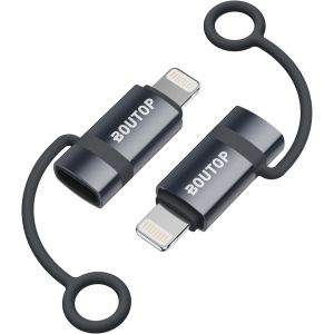 TRAHOO-[Certifi&eacute; Apple MFi Adaptateur USB C vers Lightning 36W pour Une Charge Rapide Compatible avec iPhone, iPad - [2 Paquet, Gris Fonc&eacute;] - Neuf