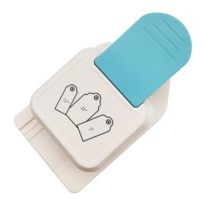1 Perforatrice D'étiquette De Processus, 6,3 X 14,9 X 9 Cm, Pour Papier D'étiquette Cadeau, Utilisée Pour Les Projets De Bricolage, La Fabrication De Cartes, Le Scrapbooking, Le Parfum, Etc. - Neuf