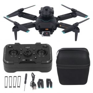 Mini drone RC pliable WIFI, quadricoptere de detection intelligente avec double camera HD 4K pour la photographie, noir - Neuf