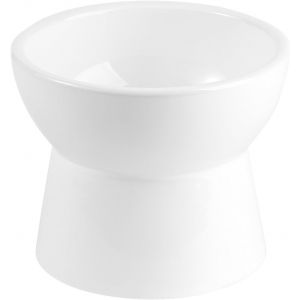 Cmws-Gamelle Eau Chat Surelevee Ceramique - Grande Gamelle Chat Surélevée Anti Vomissement - Bol De Nourriture Pour Chat - Gamelles Pour Chats Surelevees - Ecuelle Chat - Bols A Manger Pour Chat - 55 - Neuf