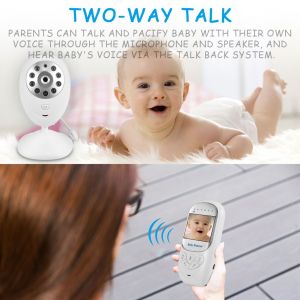 Babyphone Video Sans Fil Lcd 2,4 Pouces, Interphone, Temperature, Vision Nocturne Infrarouge, Camera De Securite, Royaume-Uni - Neuf