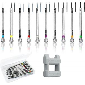 KAL-Lot De 10 Tournevis D'Horloger De Précision De 0,6 À 1,6 Mm, Kit De Réparation Professionnel Pour Lunettes, Bijoux, Ordinateurs Portables, Projets De Bricolage - Neuf