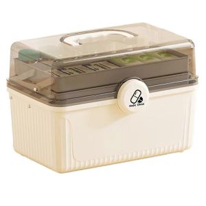 Boîte D'organisation De Médicaments Multicouche Portable Kit De Grande Capacité A - Neuf