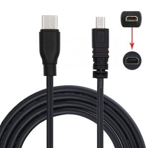 ERYI-Nikon Uc-E6 Câble Usb C Vers Mini 8 Broches De Charge Et De Transfert De Données Pour Coolpix D5200 D3200 D7200 S2500 S2600 4,92 Ft/1,5 M - Neuf