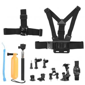 Kit d'accessoires universels 8 en 1 pour cameras de sport GoPro/Xiaoyi - Neuf