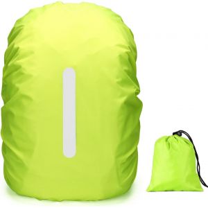 Housse De Pluie Imperméable Pour Sac À Dos Avec Sac De Rangement Réflecteur Sac À Dos D'école Avec Bandes Réfléchissantes Pour Randonnée,Camping,Voyage,Cyclisme,15-100 L.[B1785] - Neuf