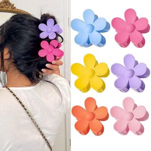 Shiliu-Lot De 6 Pinces À Cheveux En Forme De Fleur - 8 Cm - Mat - Antidérapantes - Pour Femme - Pour Cheveux Épais Et Fins - Jolies[ - Neuf