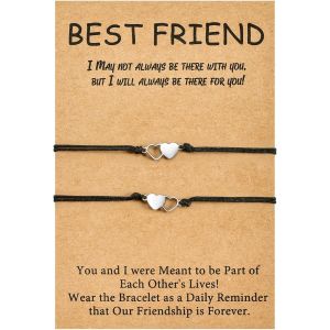 Kalsw-Meilleure Amie Bracelet Pour 2 Cadeaux D'amitié Bracelet D'amitié Pour Amie Amis Femmes Filles Cadeaux D'anniversaire Pour Femme Correspondant - Neuf