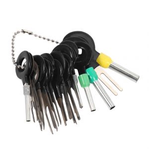 21Pcs Bornes Retrait Cl&eacute; Set Pour Voiture,C&acirc;blage &Eacute;lectrique Automatique Connecteur &Agrave; Sertir Broche Extracteur Pulle - Neuf